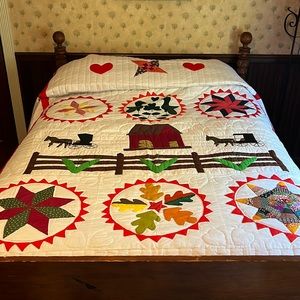 Amish quilt Circa 1990. “Amish Life” New!